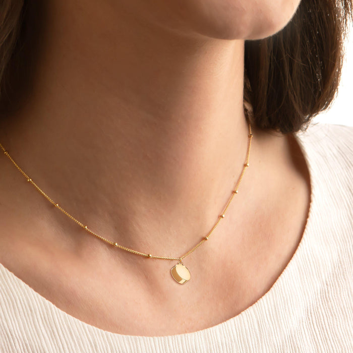 Hockey Puck Sports Charm Necklace