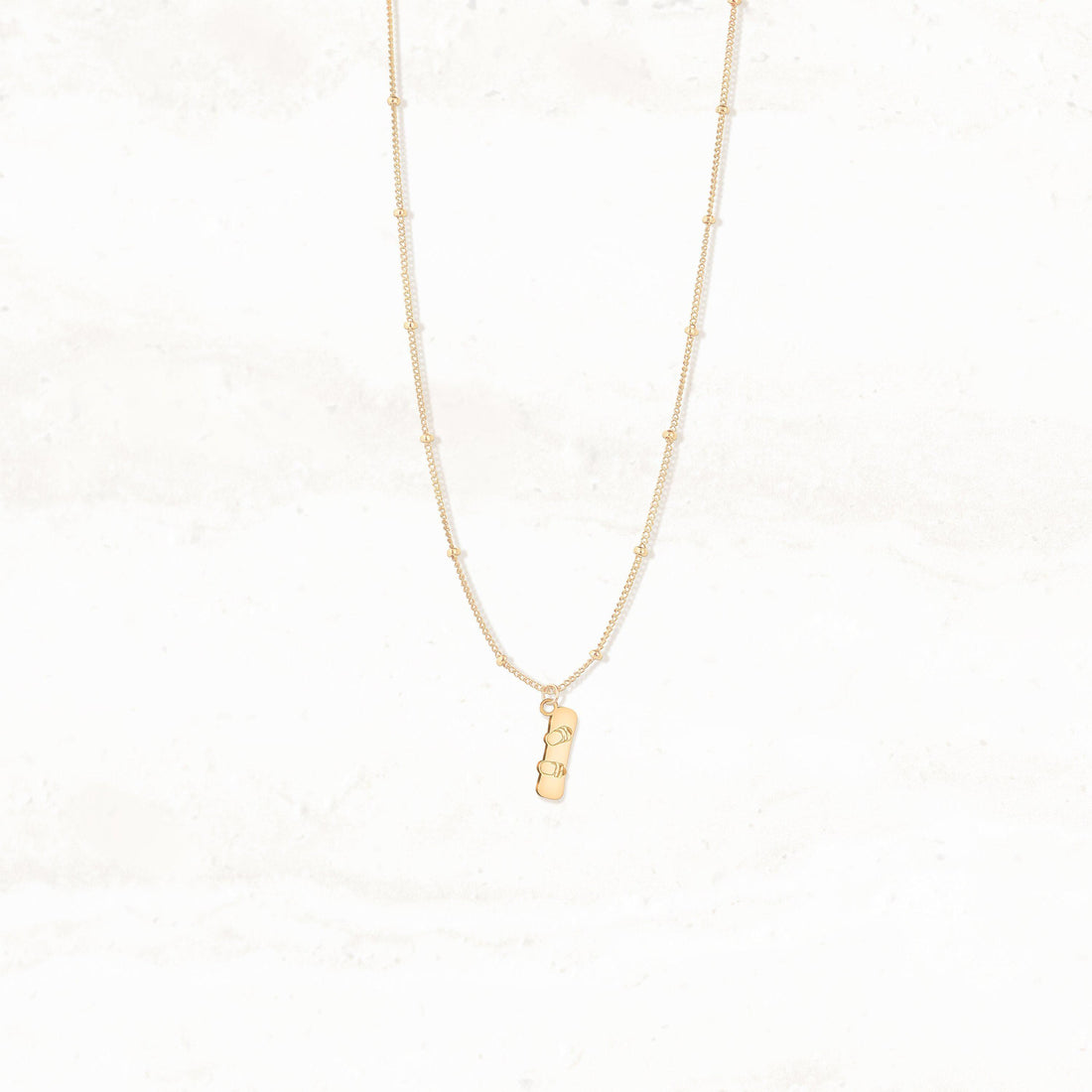 Snowboard Board Shoes Charm Necklace