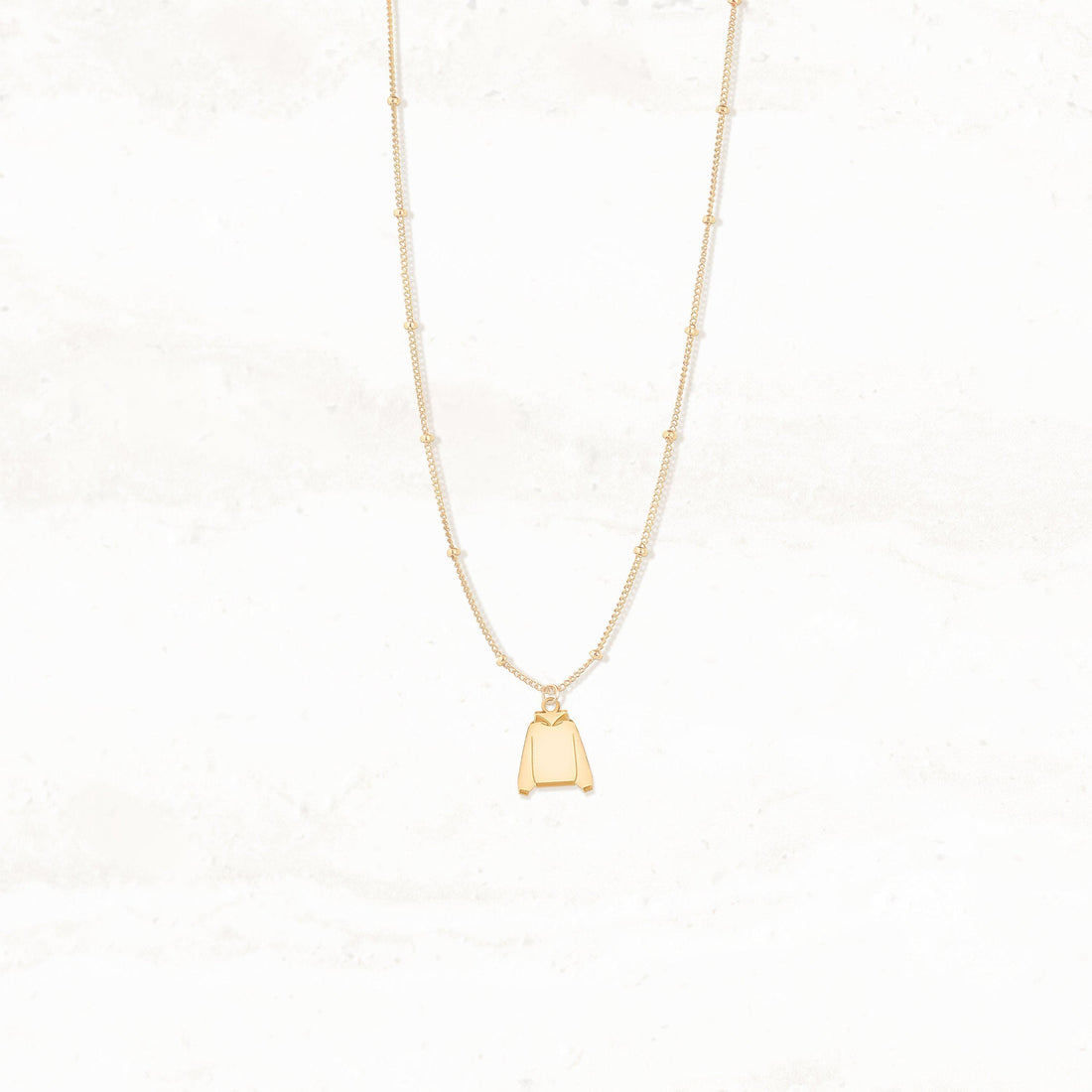 Sweater Pendant Beady Necklace