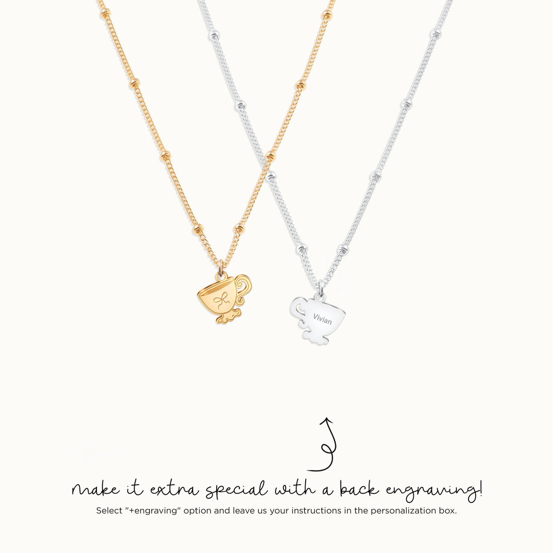 Teacup Charm Necklace