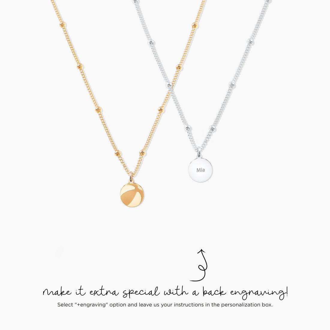 Beach Ball Pendant Beady Necklace
