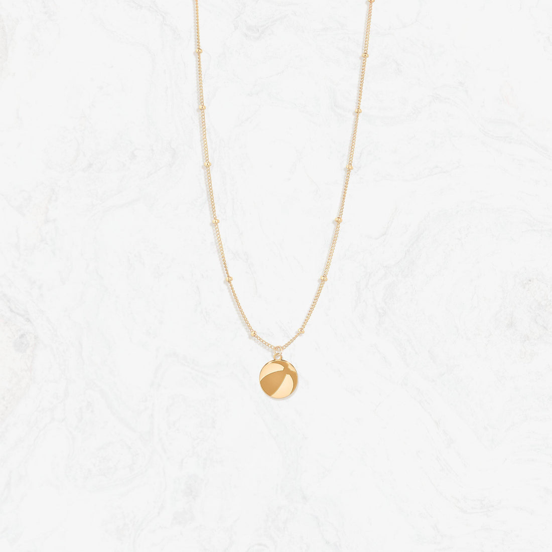 Beach Ball Pendant Beady Necklace