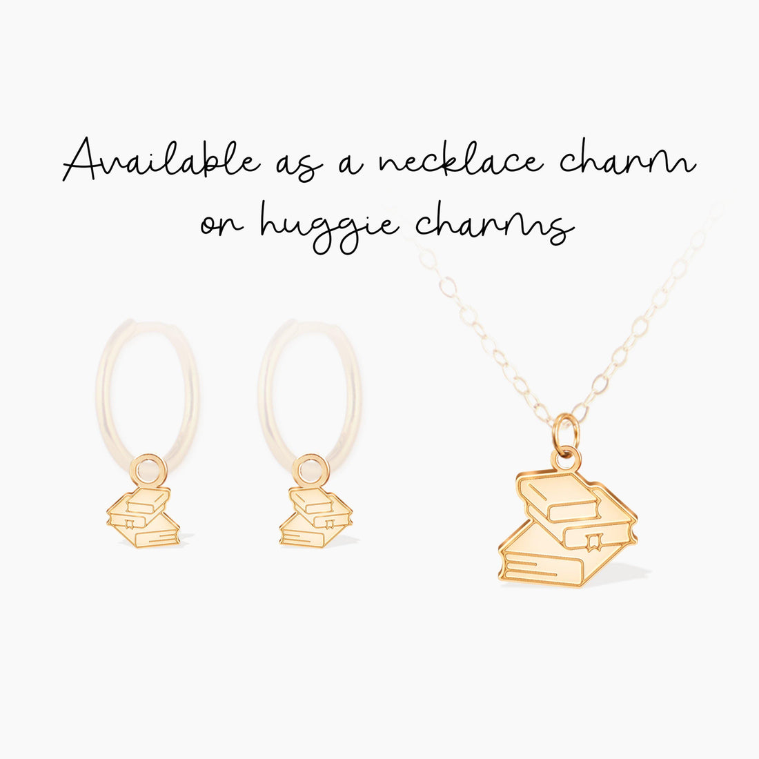 Book Lover Charm Pendant