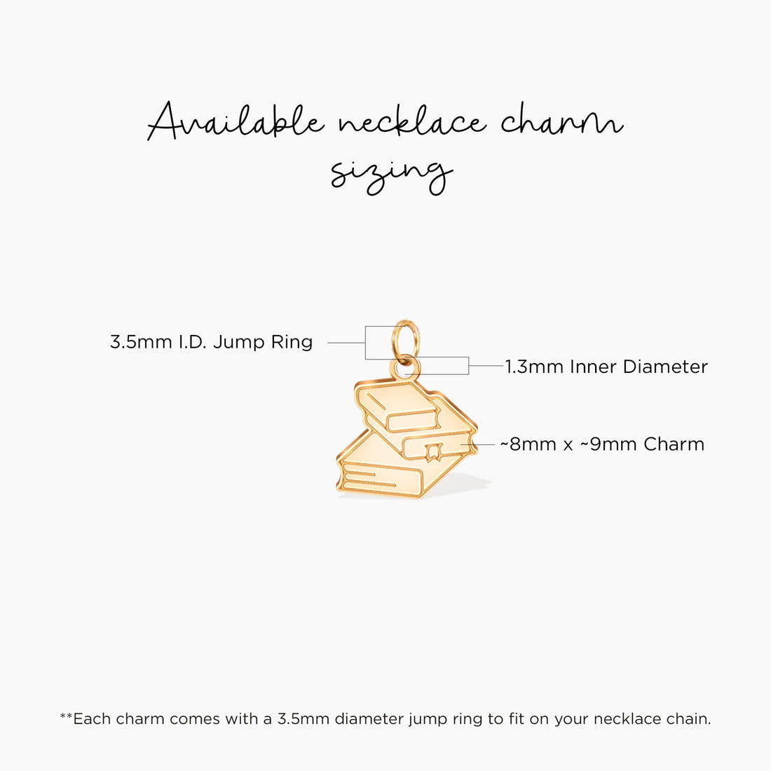 Book Lover Charm Pendant