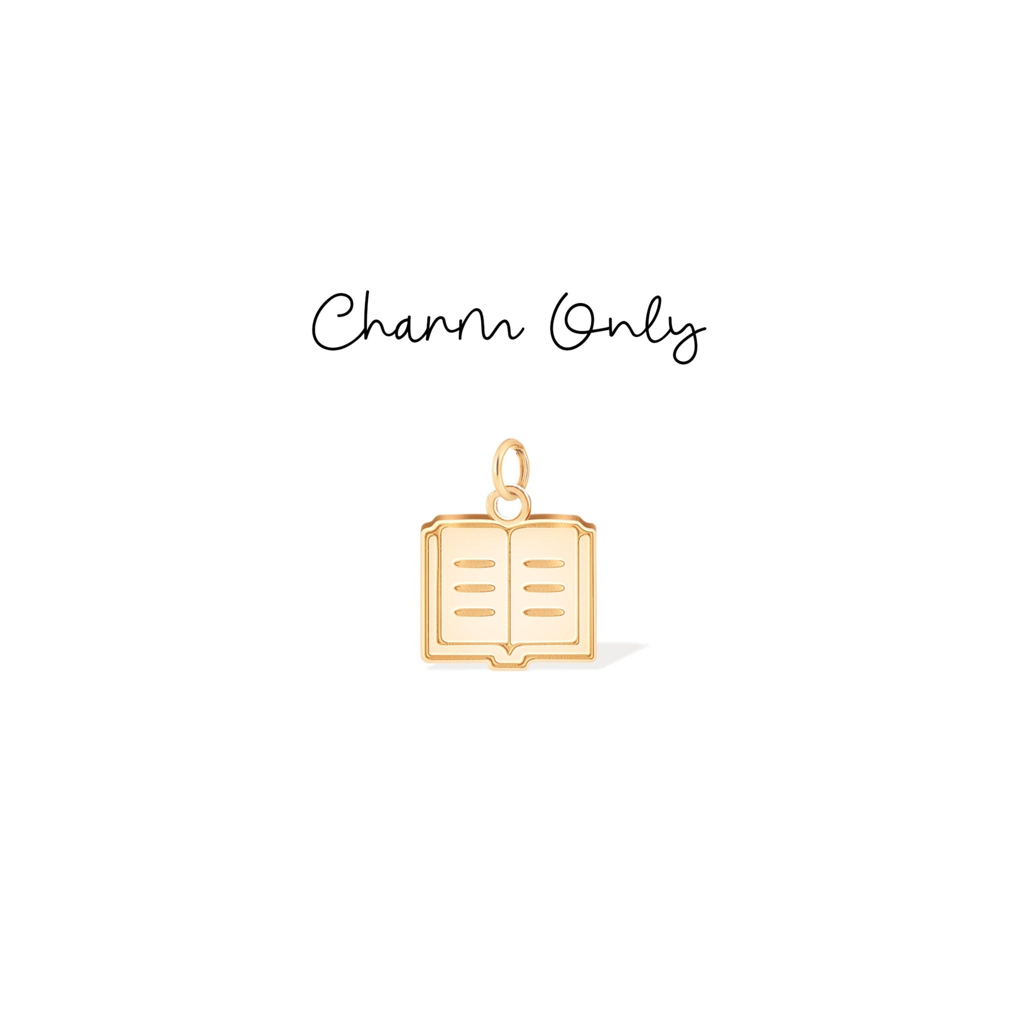 Open Book Literary Charm Stud Earrings