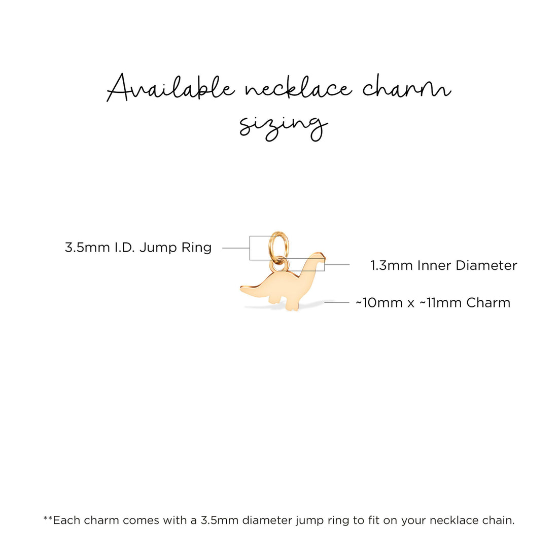 Brachiosaurus Dinosaur Charm
