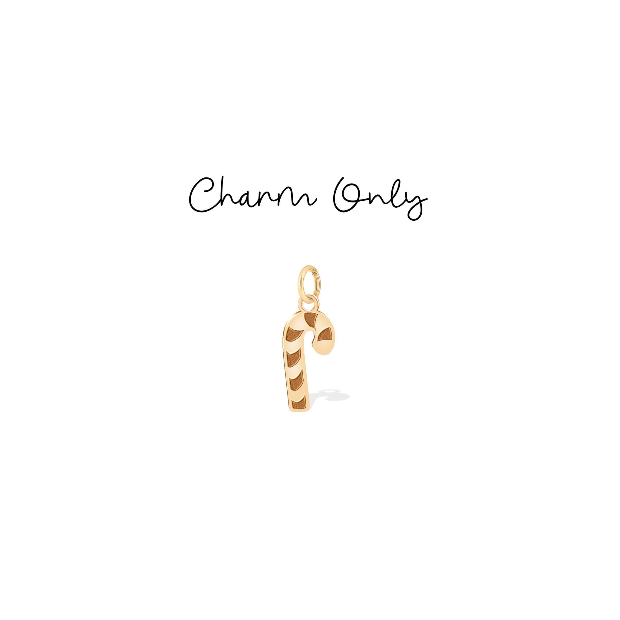 Candy Cane Holiday Pendant Necklace
