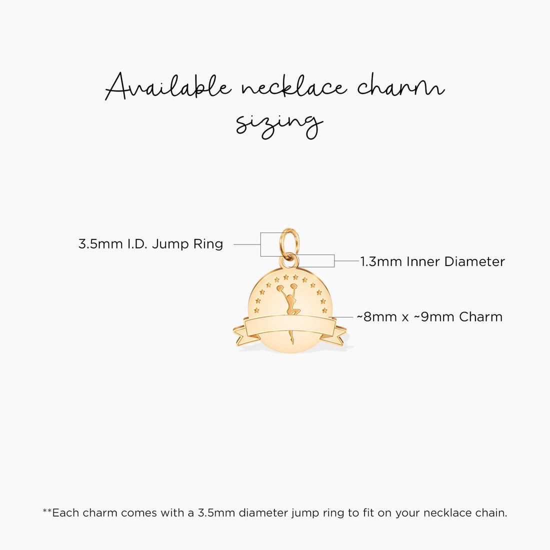Cheerleader Megaphone Charm Pendant