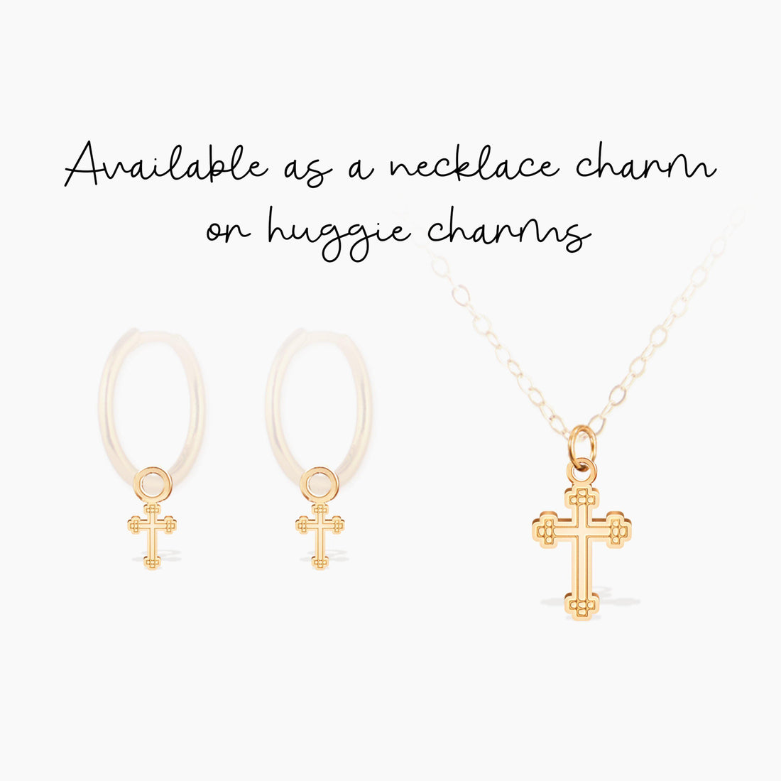 Latin Cross Charm Pendant