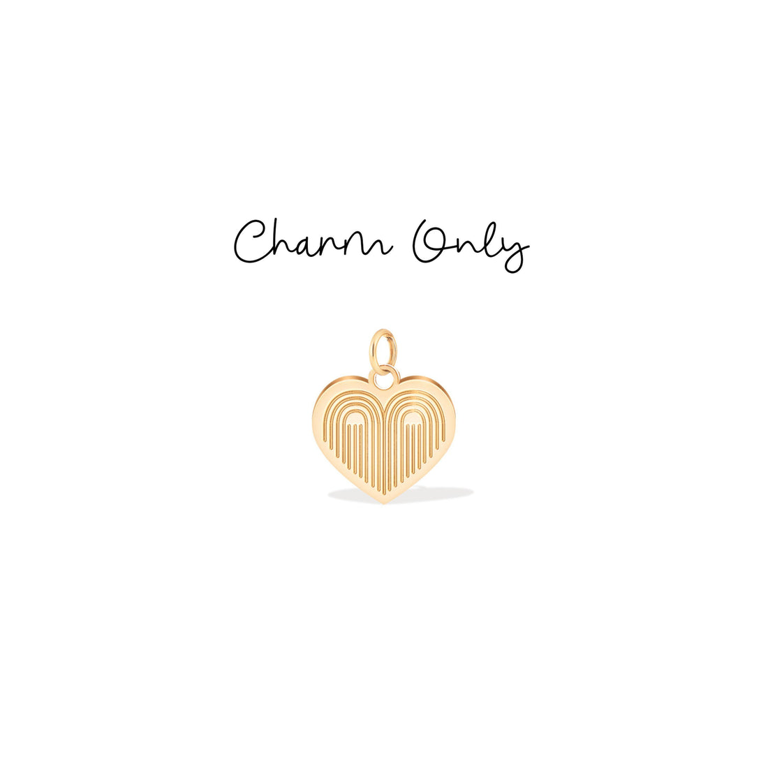 Rainbow Heart Charm Pendant