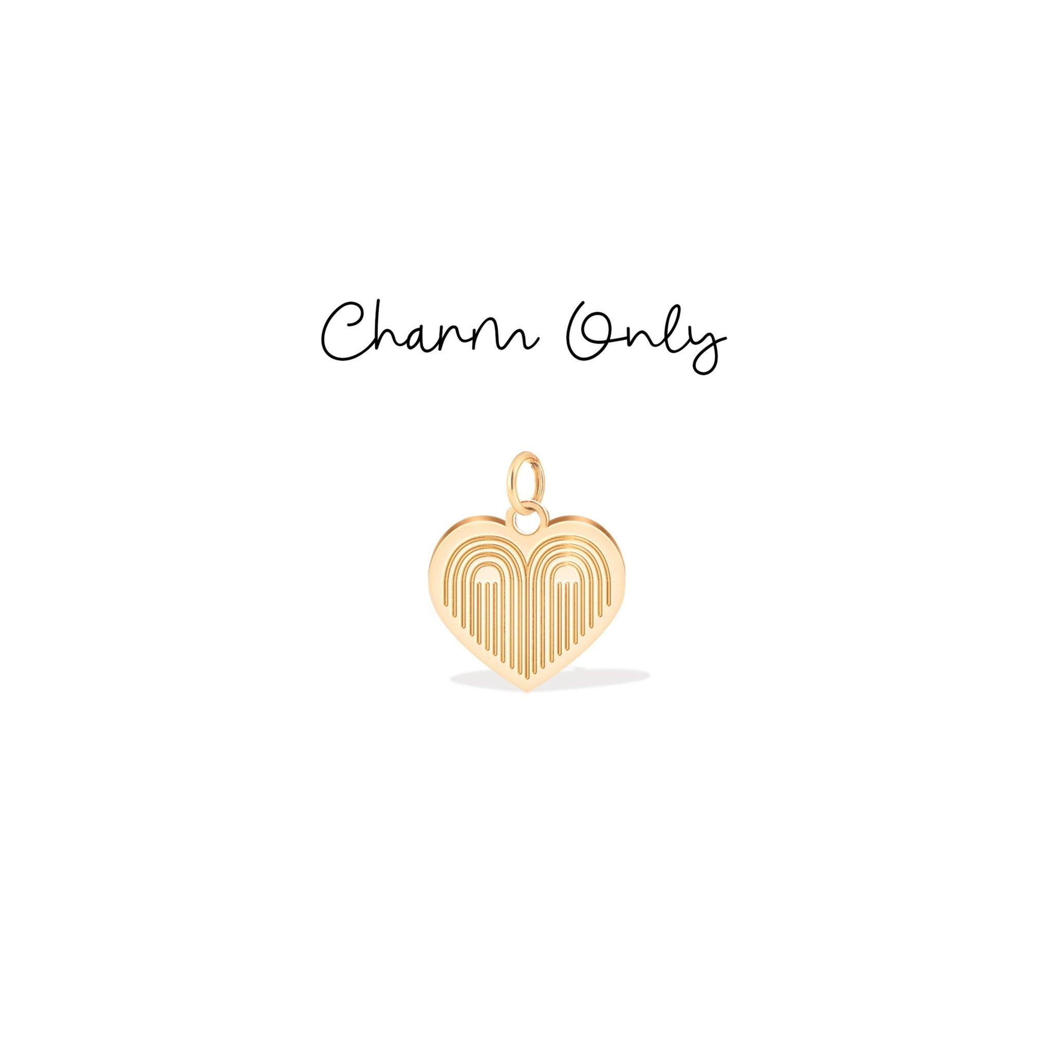 Rainbow Heart Charm Pendant