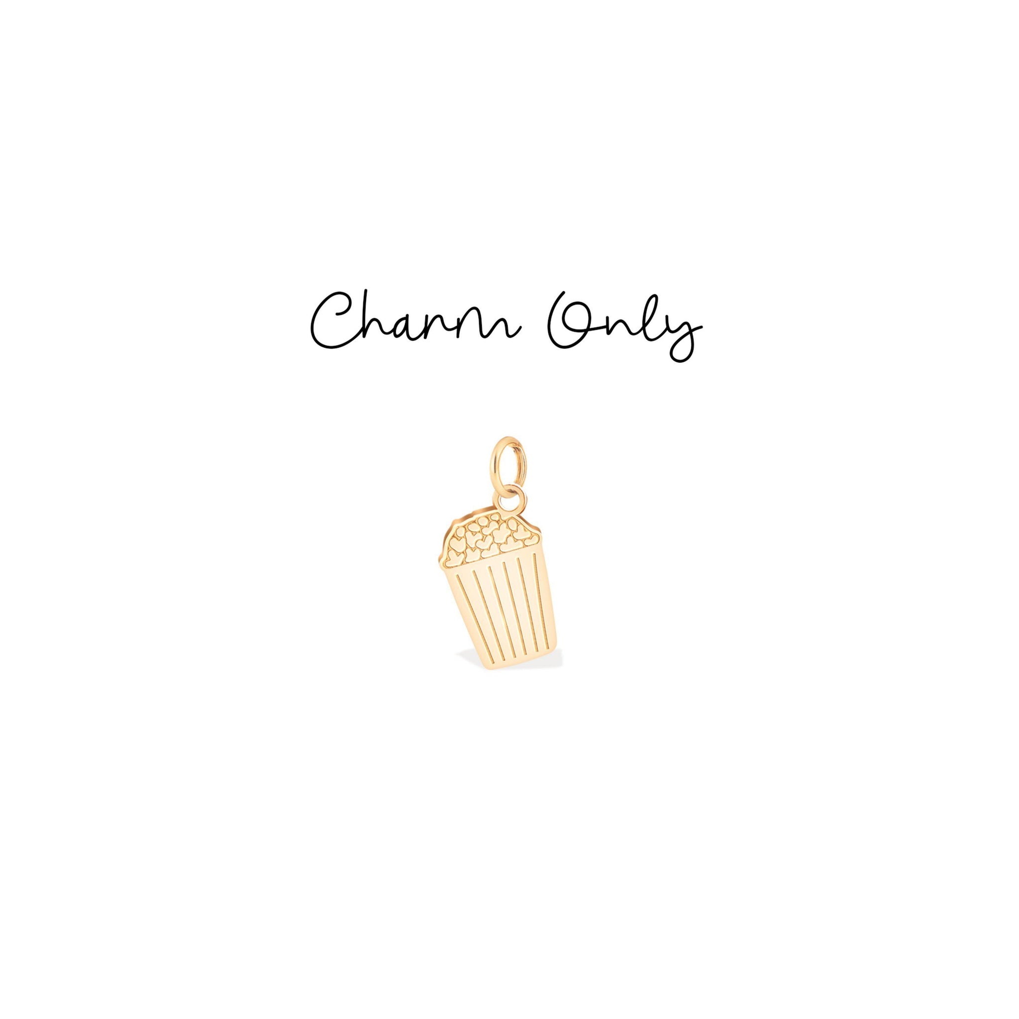 Kawaii Popcorn Charm Earrings
