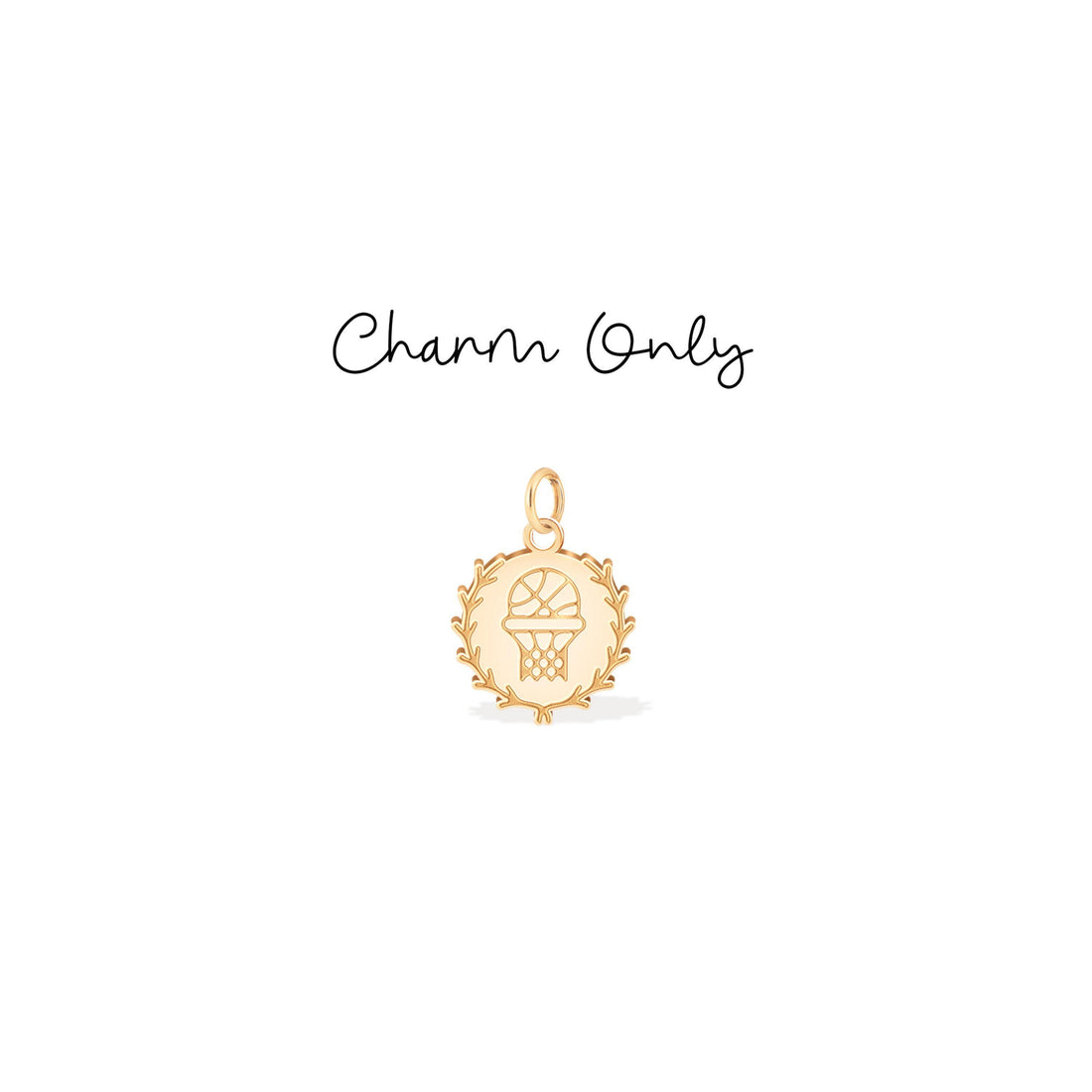 Basketball Sports Charm Hoop Earrings