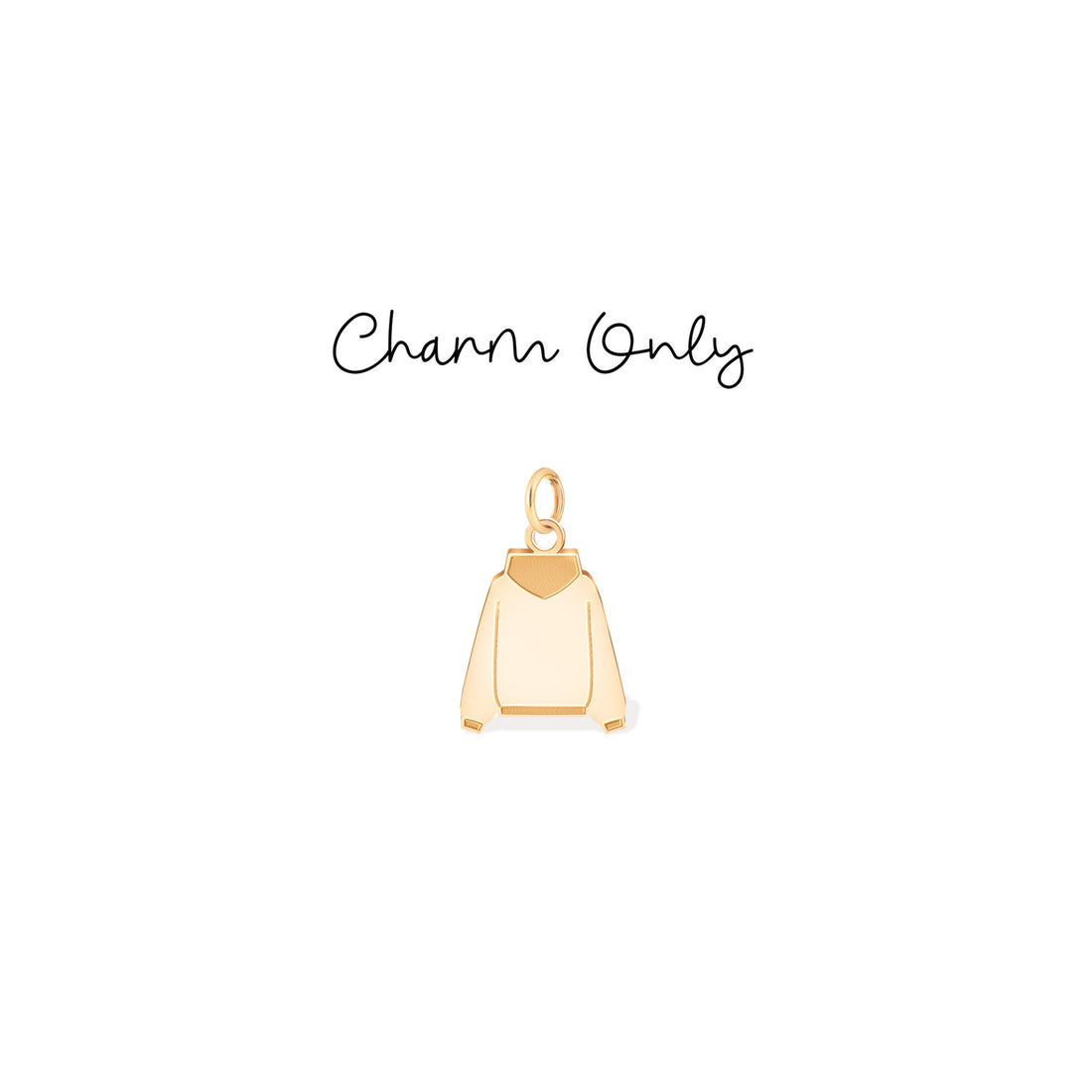 Sweatshirt Back View Charm Pendant