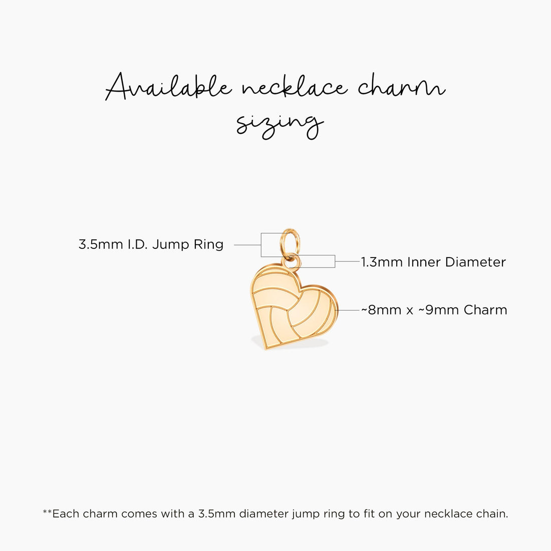 I Heart Volleyball Charm Pendant