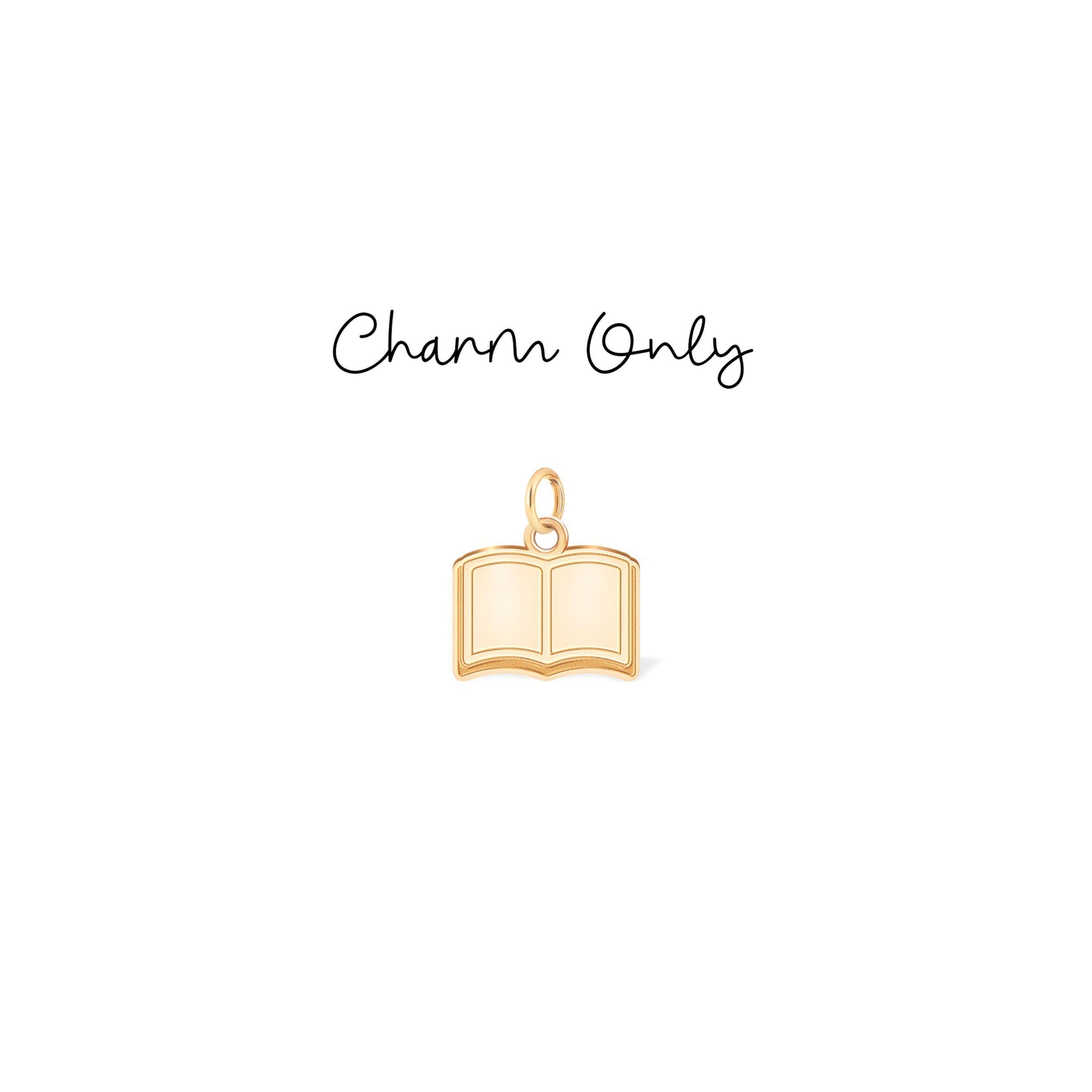 Open Book Charm Stud Earrings