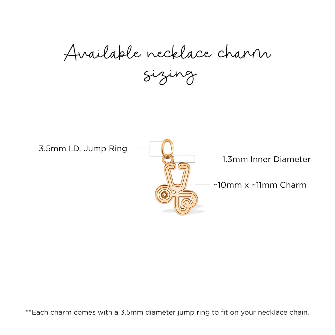 Medical Stethoscope Charm Pendant