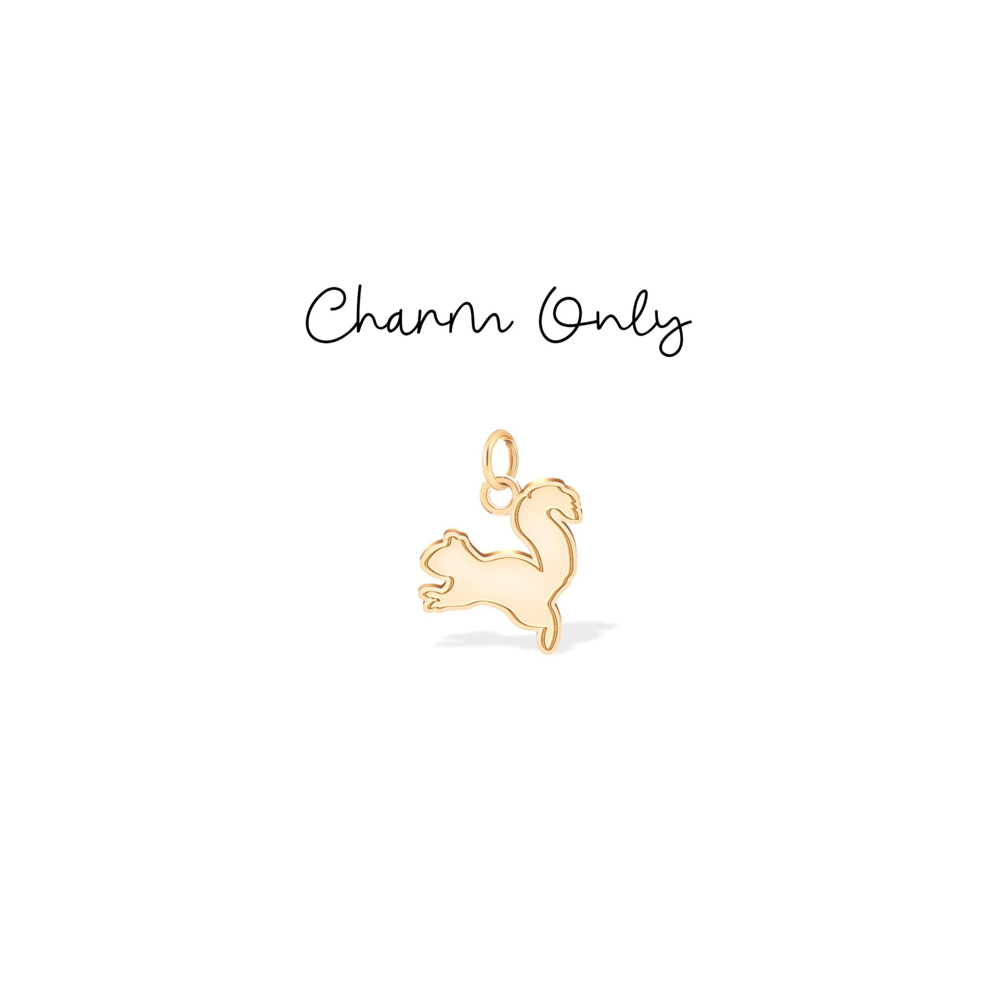 Leaping Squirrel Pendant Necklace