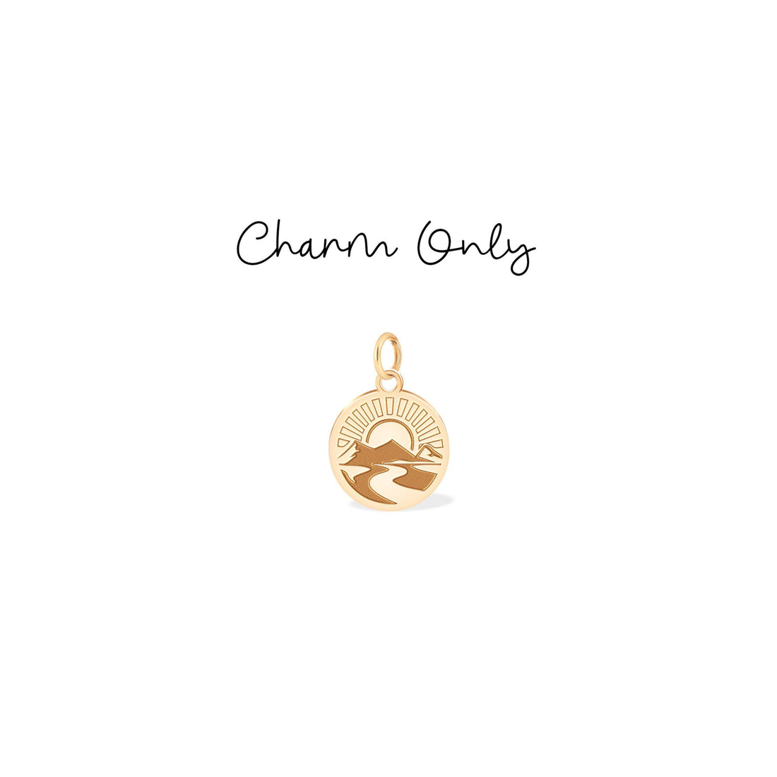 Sun Landscape View Charm Pendant