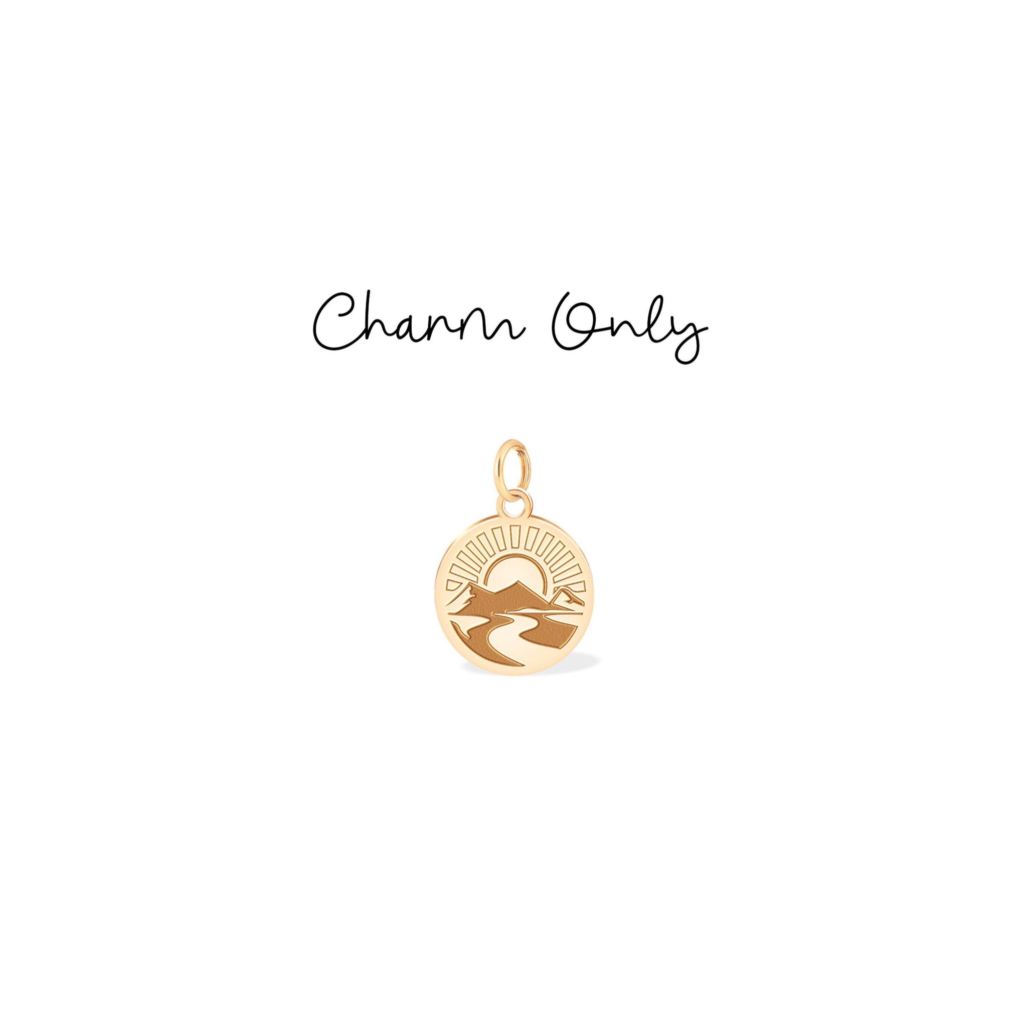 Sun Landscape View Charm Pendant