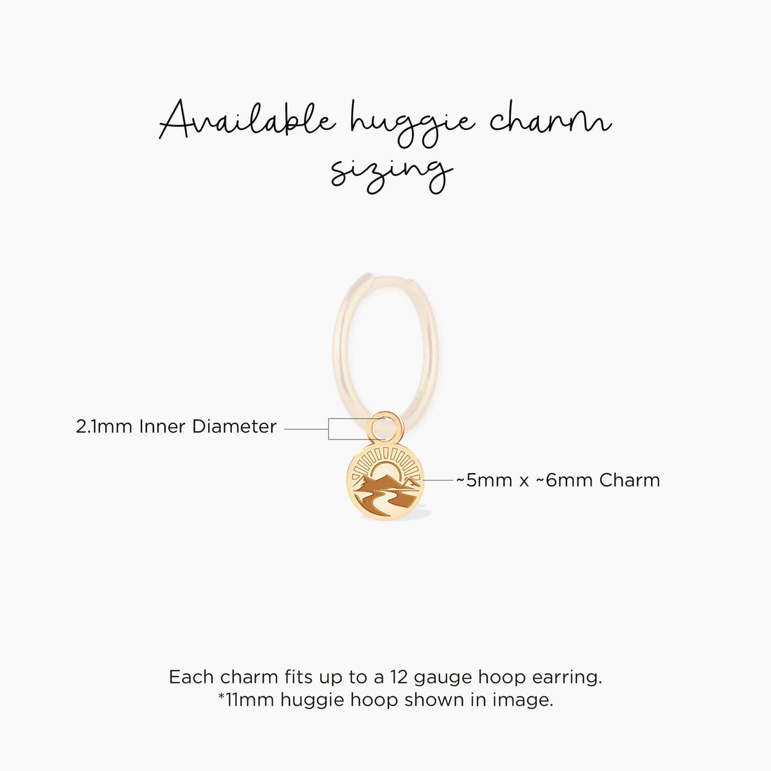 Sun Landscape View Charm Pendant