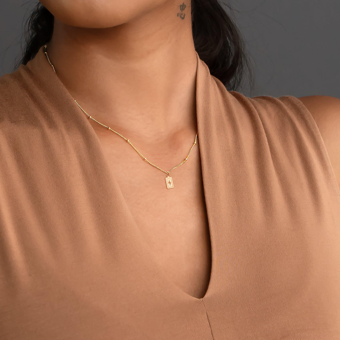 Tech Battery Beady Charm Necklace