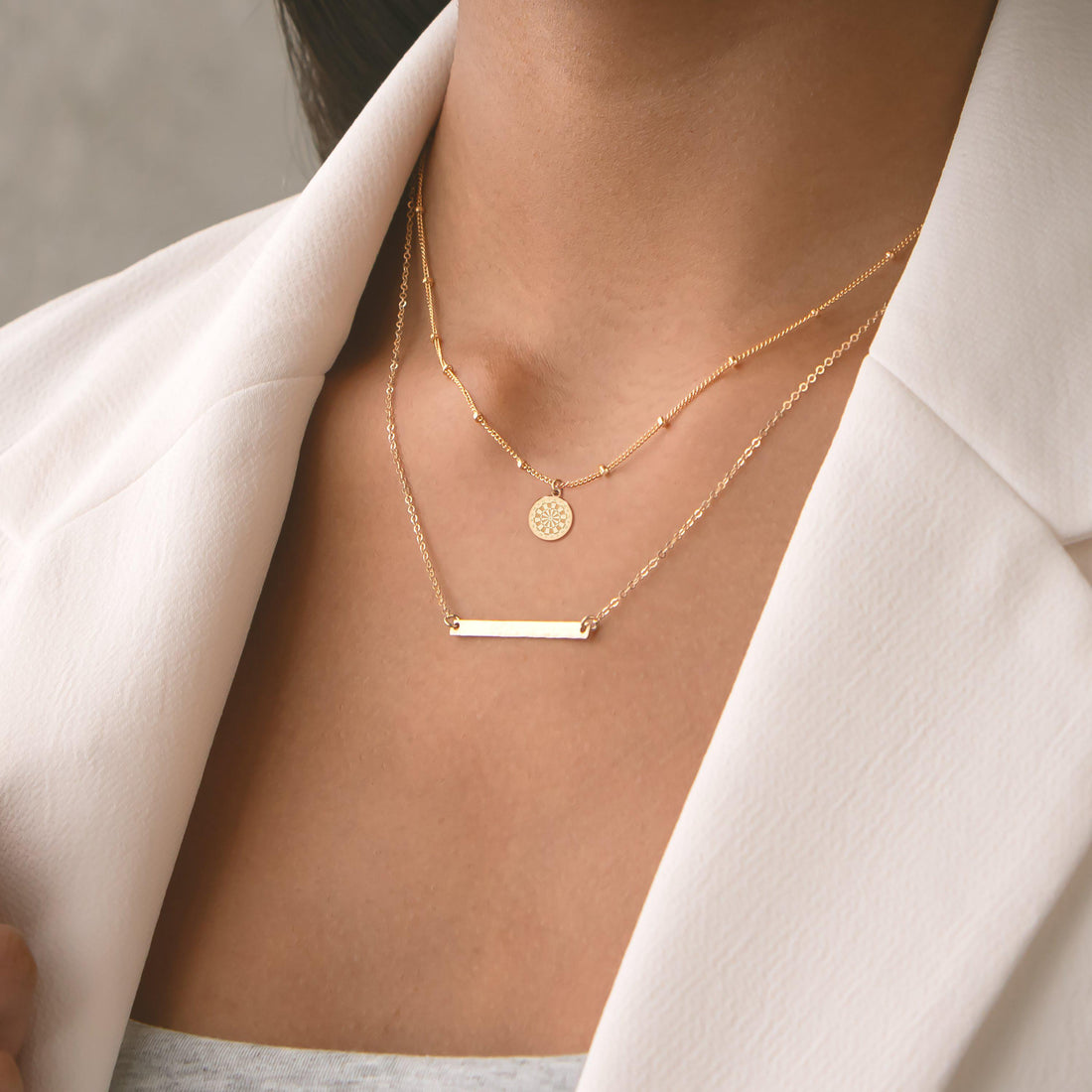 Dartboard Charm Beady Necklace