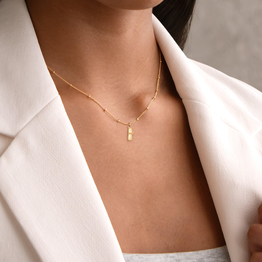 Graduation Scroll Pendant Beady Necklace