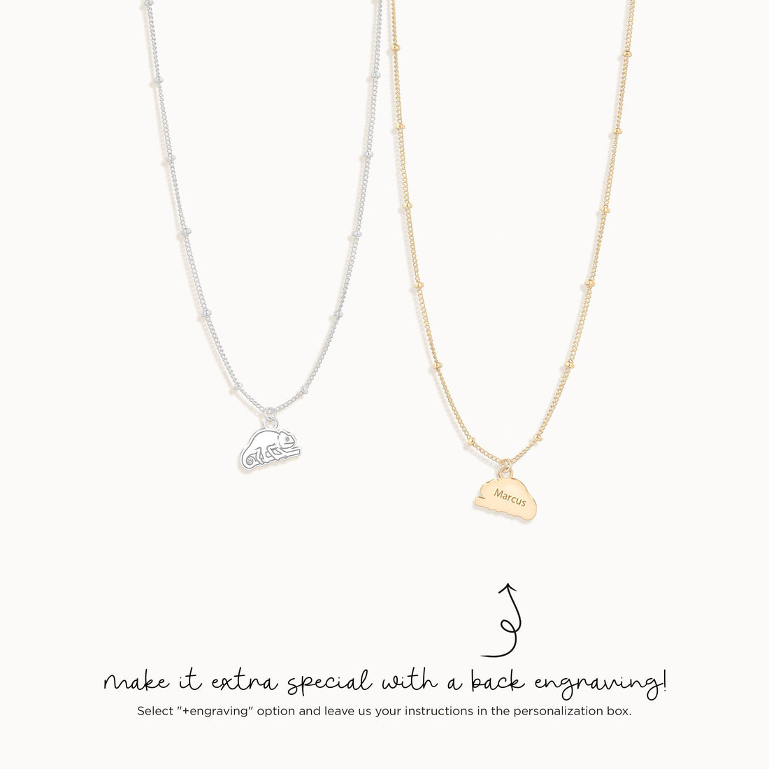 Chameleon Charm Necklace