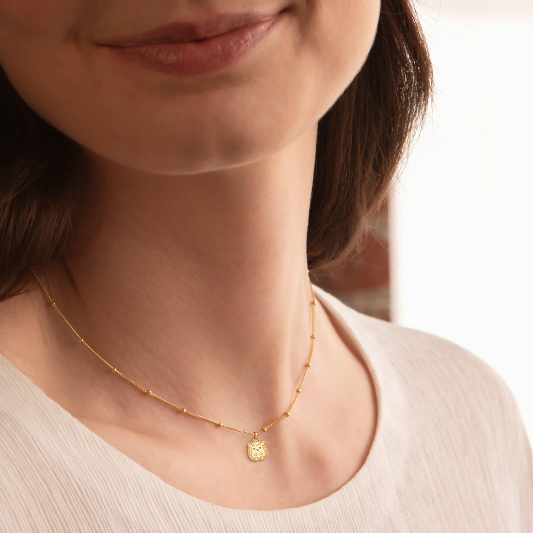 Cute Hedgehog Beady Necklace
