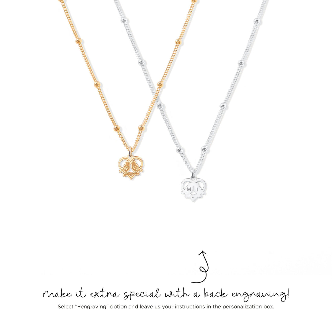 Love Birds Charm Necklace