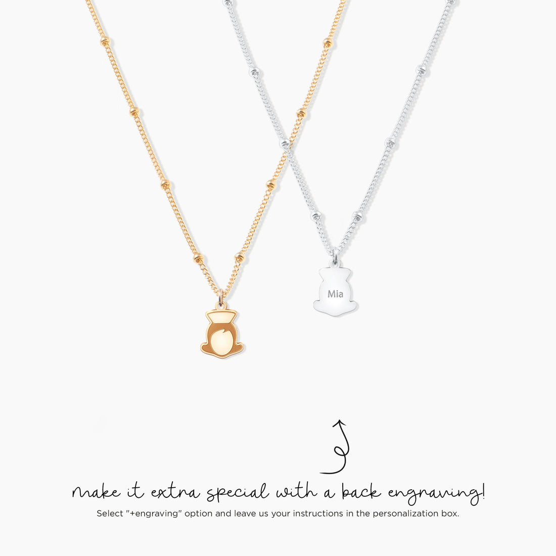 Nurse Pendant Beady Necklace