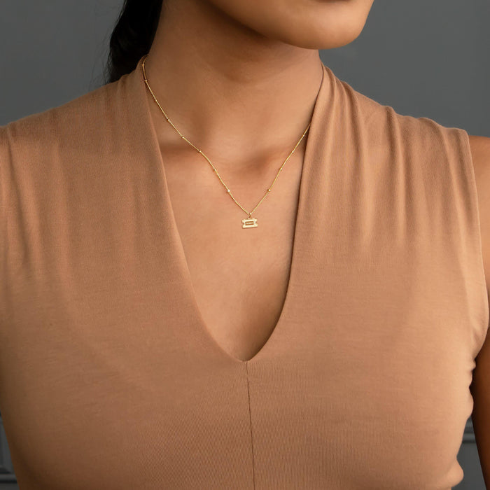 Movie Retro Ticket Stub Charm Necklace