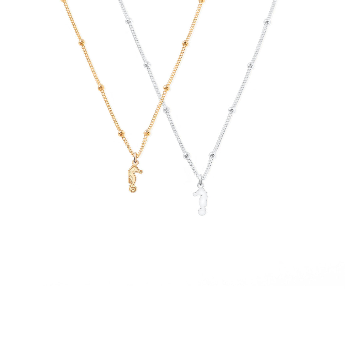 Ocean Seahorse Charm Necklace