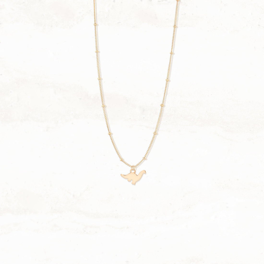 Brachiosaurus Charm Beady Necklace