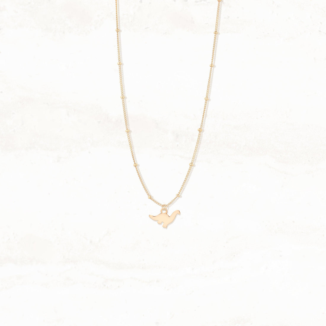 Brachiosaurus Pendant Beady Necklace