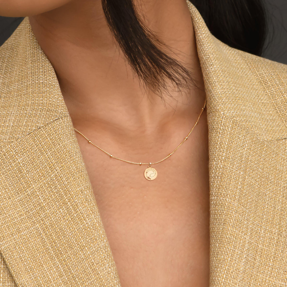Holy Rosary Prayer Charm Necklace