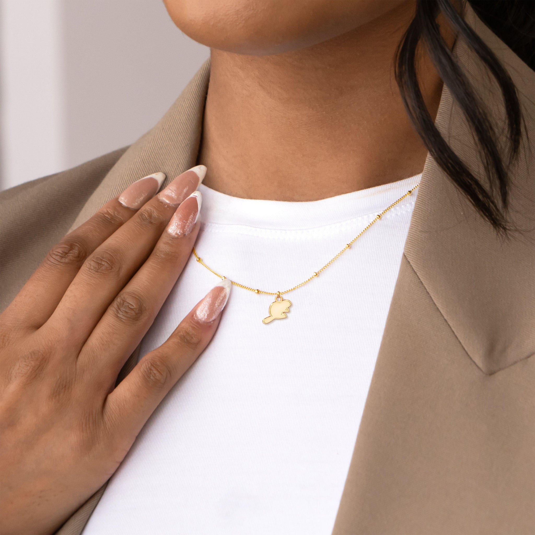 Beaver Charm Necklace