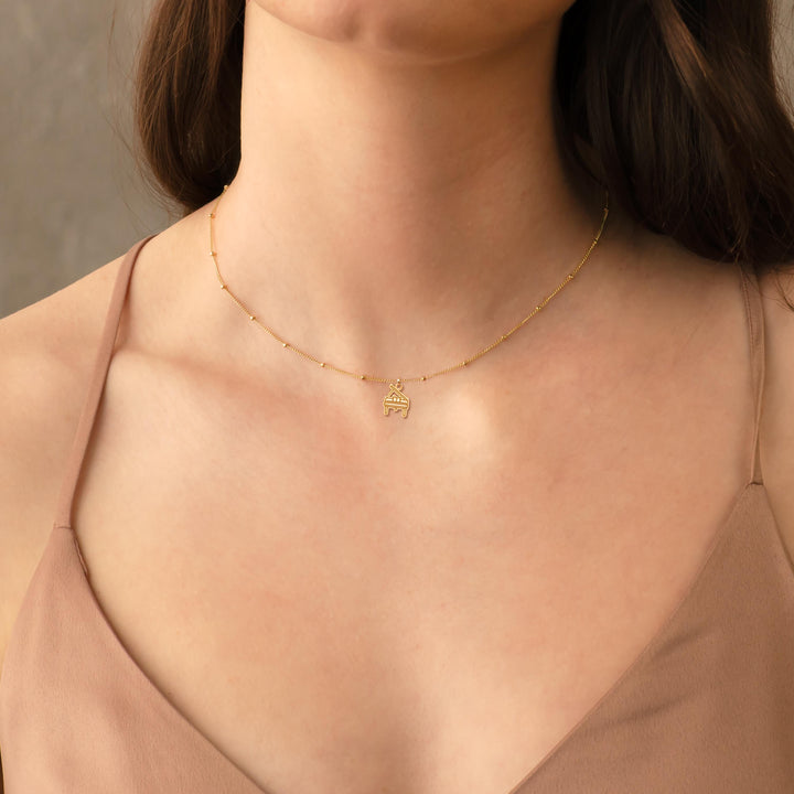 Piano Player Charm Necklace