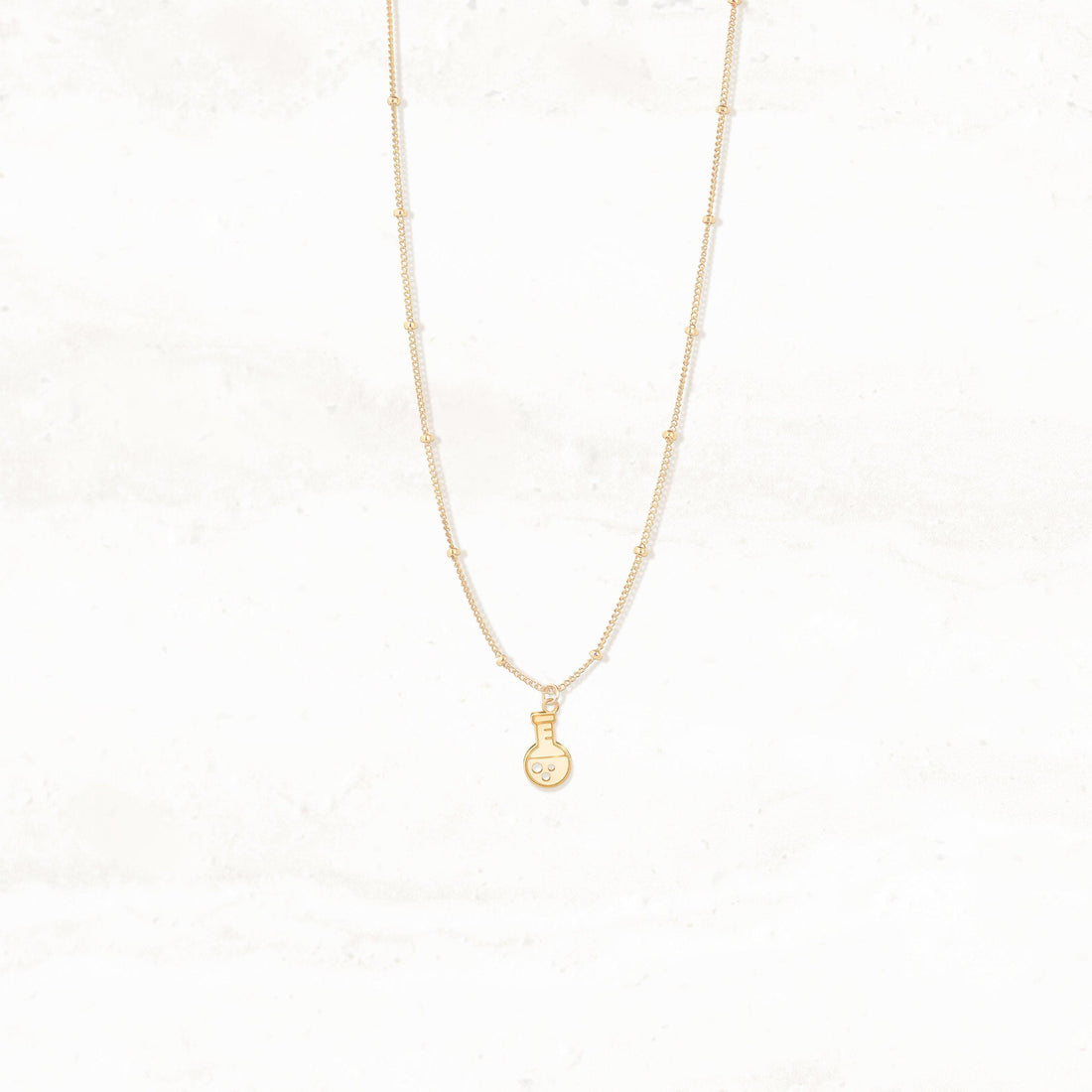Erlenmeyer Flask Charm Necklace