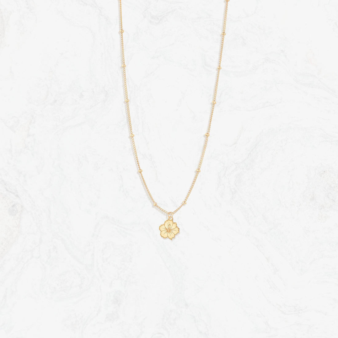 Flower Blossom Beady Necklace