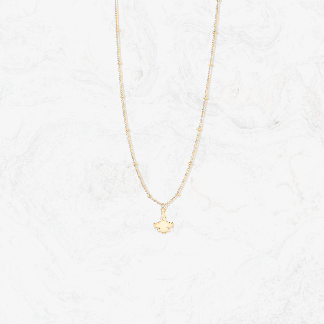 Soaring Rocket Charm Necklace