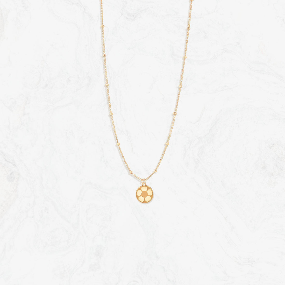 Soccer Ball Charm Necklace
