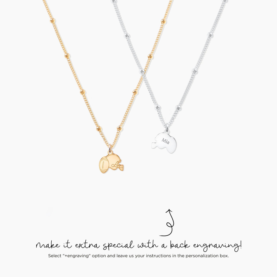 Football Lover Charm Necklace