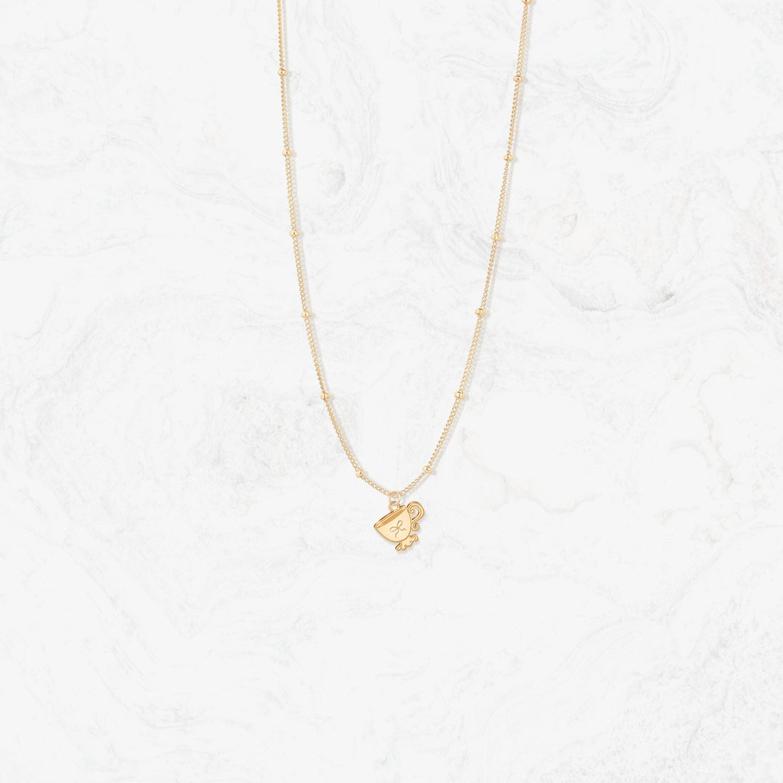 Teacup Kawaii Tea Charm Necklace