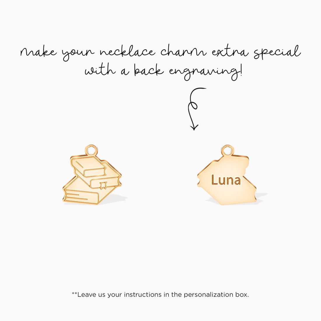 Book Lover Charm Pendant