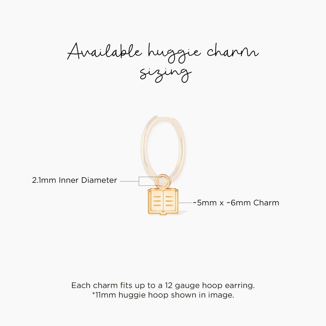 Open Book Literary Charm Stud Earrings