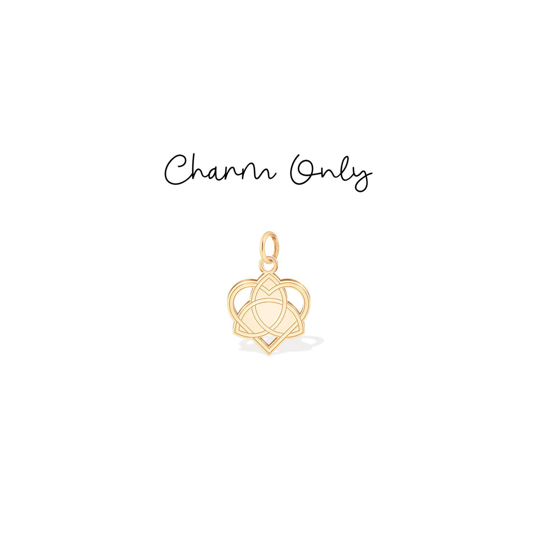 Triquetra Heart Celtic Love Symbol Charm Pendant