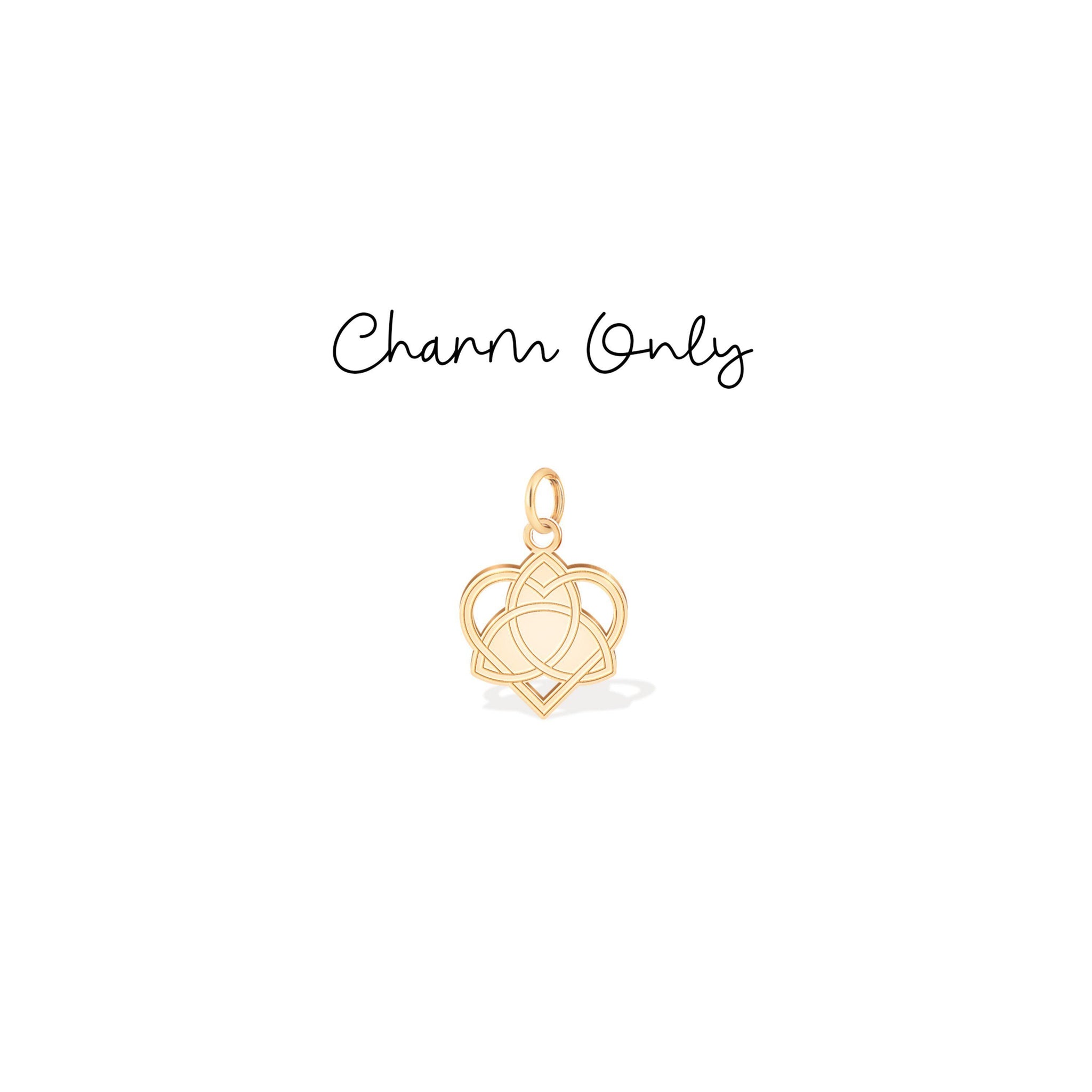 Triquetra Heart Celtic Love Symbol Charm Pendant