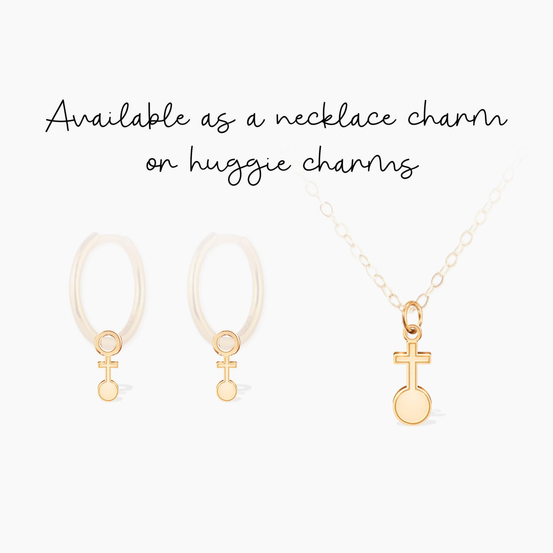 Cross Disc Drop Charm